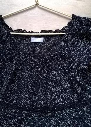 Шикарная блузочка в горошек на 50-54р.7 фото
