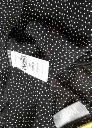 Шикарная блузочка в горошек на 50-54р.8 фото