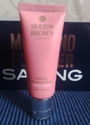 Molton brown delicious rhubarb & rose hand cream — крем для рук «ревінь і троянда»