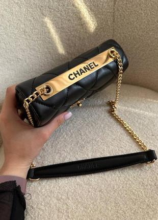 Сумка chanel black gold9 фото