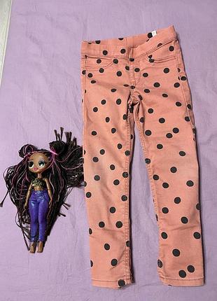 Стрейчиві джинси ( джегінси) на дівчинку 104-110 см 4-5 років