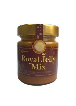 Royal jelly mix мёд с маточным молочком  и цветочной пыльцой 240 г , аналог апифитотонус( тенториум)1 фото