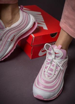 Шикарні жіночі кросівки nike air max 97 рожевого кольору (весна-літо-осінь)😍3 фото