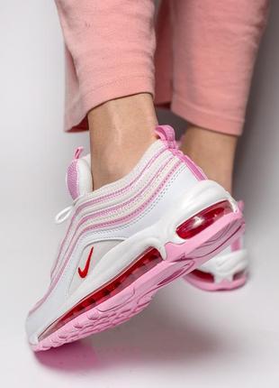Шикарні жіночі кросівки nike air max 97 рожевого кольору (весна-літо-осінь)😍8 фото