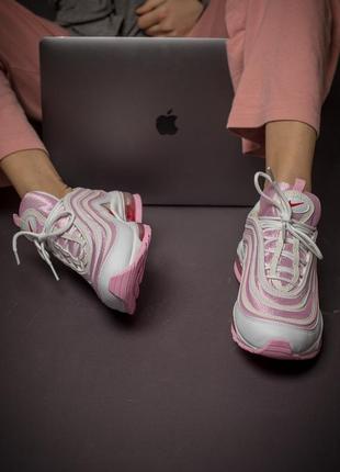 Шикарні жіночі кросівки nike air max 97 рожевого кольору (весна-літо-осінь)😍5 фото