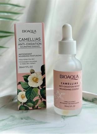 Сыворотка для лица с камелией bioaqua camellias anti-oxidation nourishing essence