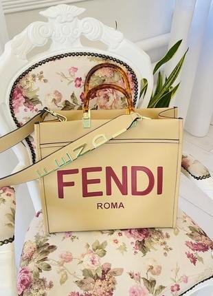 Fendi кожаная сумка