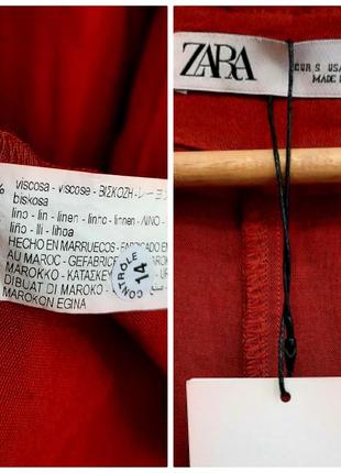 Zara облегчённое пальто кардиган из смесового льна10 фото