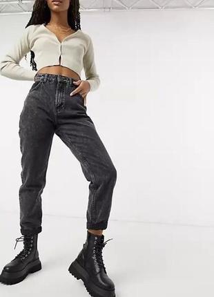 Джинсы мом мраморные bershka join life джинс коттон organic xc 32