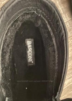 Кожаные зимние ботинки basconi, размер 453 фото