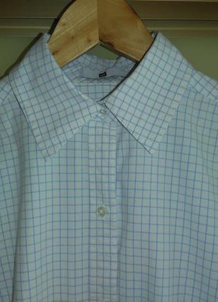 Коттоновая рубашка в клетку gap (хлопок, эластан)