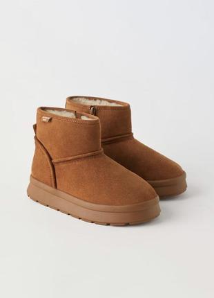 Zara kids| уггі дитячі зимові утеплені хутром