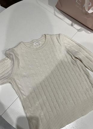 Базовий светр xs/s reserved теплий молочний светр зимовий укорочений гольф лонгслів водолазка
