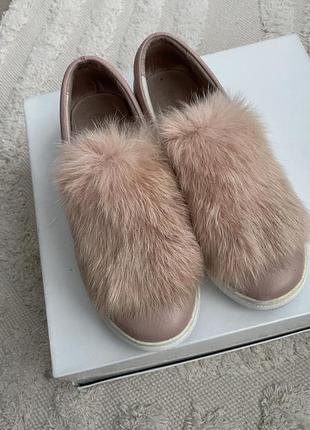 Кожаные слипоны sharman