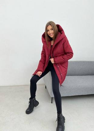 Жіноча зимова стьобана балонова куртка,женская зимняя стёганая балоновая тёплая куртка,тепла куртка,пуховик4 фото