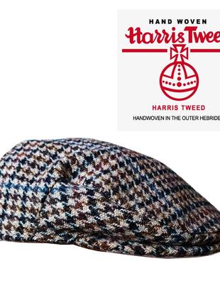 Кепка harris tweed оригинал. англия. не носилась, не одевалась 100% шерсть. шапка. фуражка