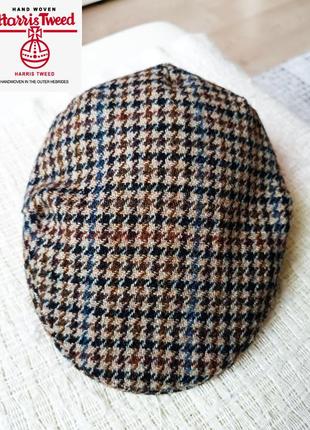 Кепка harris tweed оригинал. англия. не носилась, не одевалась 100% шерсть. шапка. фуражка4 фото