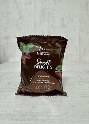 Мило з органічним маслом какао і м'ятою love nature