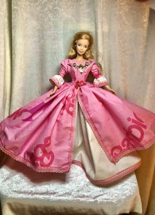 Одежда для кукол барби, бальное платье с принтом barbie1 фото