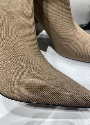 Zara  текстильні чоботи | жіночі чоботи4 фото
