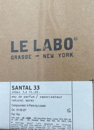 Le labo santal 33