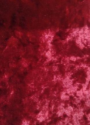 Нарядная вишневая кофточка из бархата