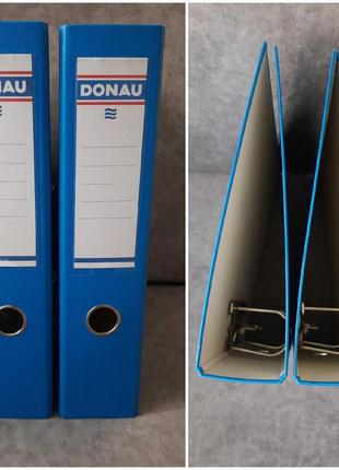 Папка-реєстратор (2шт) а4 master donau 7см, односторонній світло-синій
