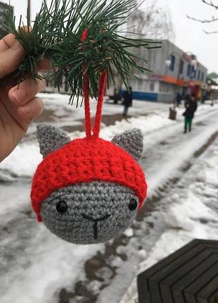 Ялинкова прикраса котик