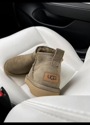 Ugg ultra mini beige3 фото