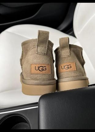 Ugg ultra mini beige2 фото