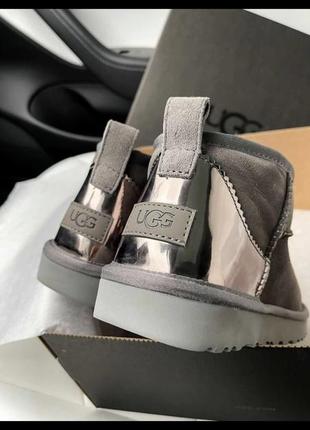 Ugg ultra mini grey3 фото