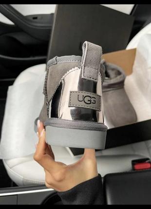 Ugg ultra mini grey4 фото