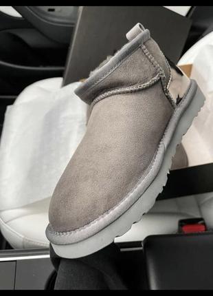 Ugg ultra mini grey6 фото