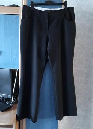 Стрейчевые брюки средней плотности, 54-56, полиэстер, вискоза, эластан, next1 фото