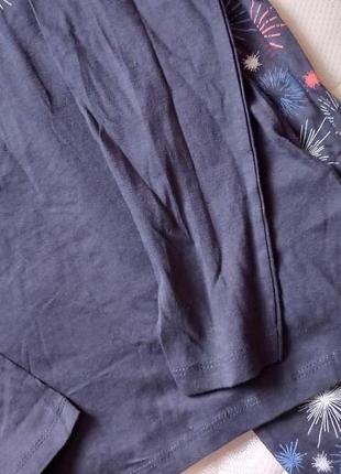 6-8 esmara стильный прикольный хлопковый комплект пижама для дома и сна лонгслив + штанишки4 фото