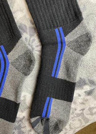 Міцні теплі робочі шкарпетки parkside toe-box 39 40 41 42 чорні носки махрова стопа 3602 фото