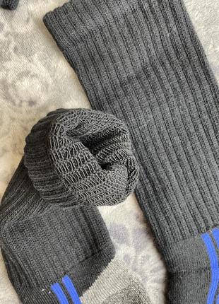 Міцні теплі робочі шкарпетки parkside toe-box 39 40 41 42 чорні носки махрова стопа 3603 фото