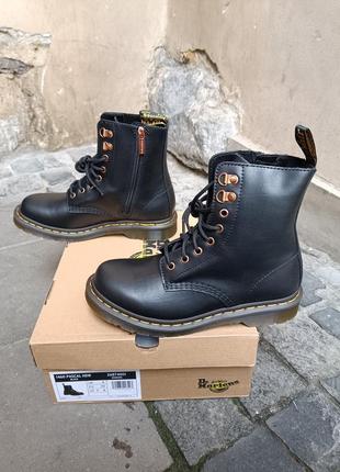 Dr. martens sinclair черевики 26874001 1460 pascal zip rose gold hardware black wanama