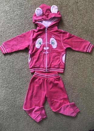 Костюм на 2 года велюровый панда польша