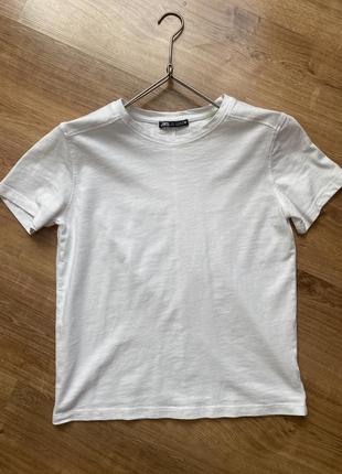 Базова біла футболка zara
