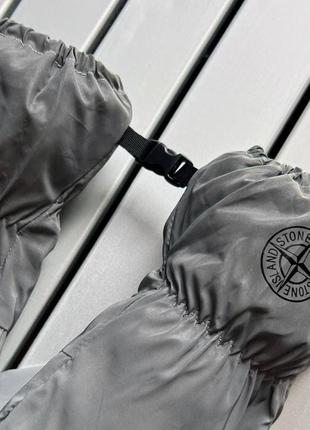 Рукавиці зимові stone island рефлективні1 фото