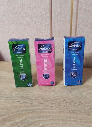 Vebix deo cream max 7 days 25 ml дезодорант крем