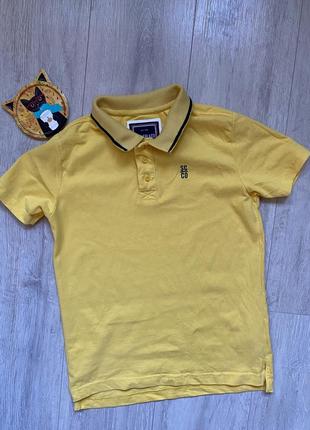 Жовта футболка поло для хлопчика 13 років soulcal&co