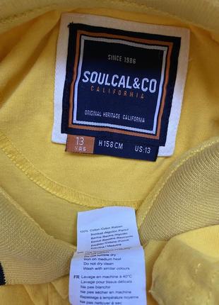 Желтая футболка поло для мальчика 13 лет soulcal &amp; Co2 фото