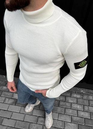 Светр stone island white