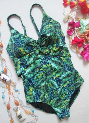 Шикарный слитный купальник в тропический принт ada 🌺🌴🌺