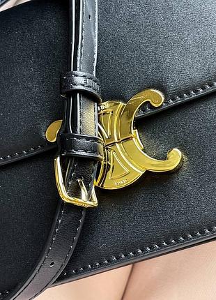 Чорна шкіряна сумка celine7 фото