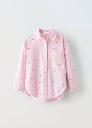 Zara kids рубашка девчачья&lt;unk&gt; детская рубашка sale