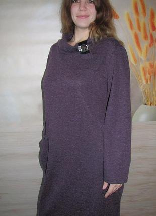 Ангорова сукня фіолетового кольору3 фото