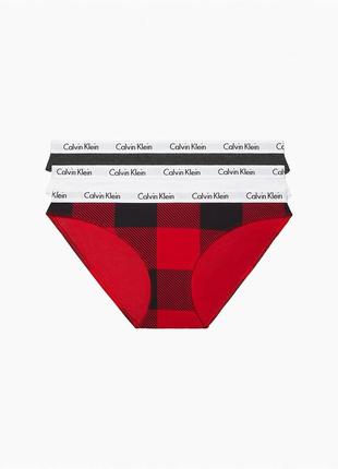 Набір з 3 жіночих трусиків бікіні calvin klein1 фото